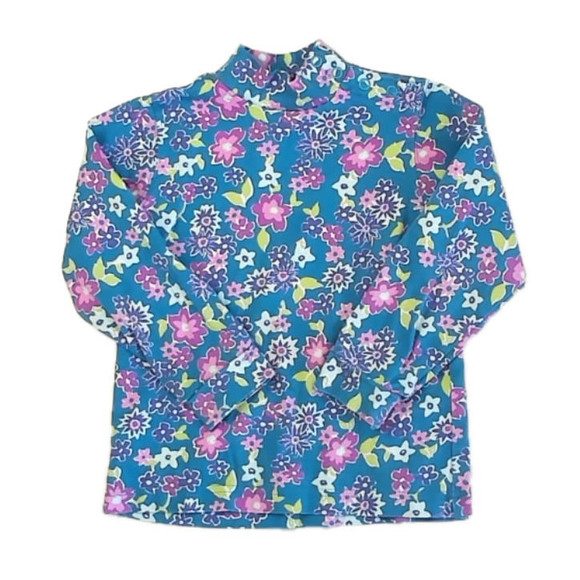 Hanna Andersson Other - Hanna Andersson Girls Blue Floral Long Sleeve Shirt size: 4T